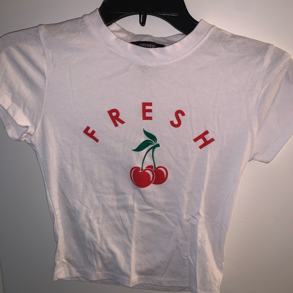 forever 21 cropped tee